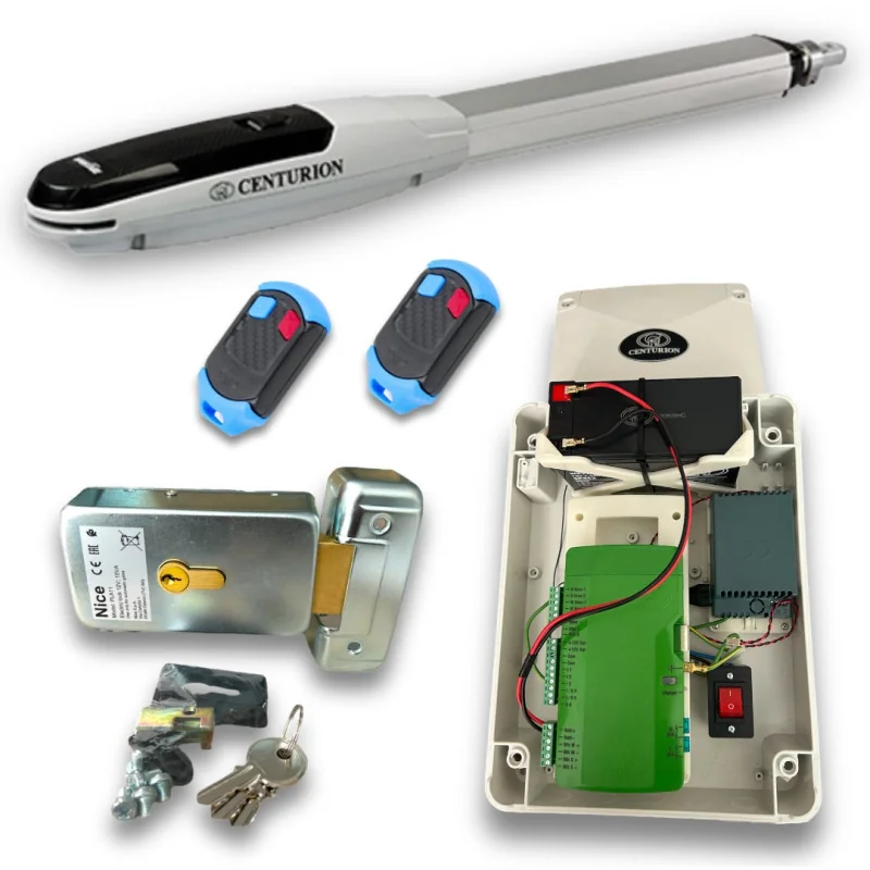kit Centurion Vantage 400 Smart, con electrocerradura, batiente electromecánico 1 hoja, capacidad 250kg, 4 mts, 250 ciclos diari kit Centurion Vantage 400 Smart, con electrocerradura, batiente electromecánico 1 hoja, capacidad 250kg, 4 mts, 250 ciclos diari
