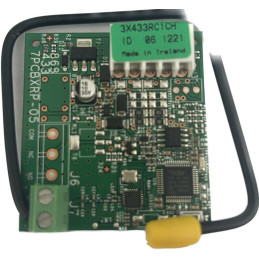 Radio receptor marca Genius, modelo 433 RC, con frecuencia de 433 Mhz de un solo canal, para ser utilizada con controles de la m
