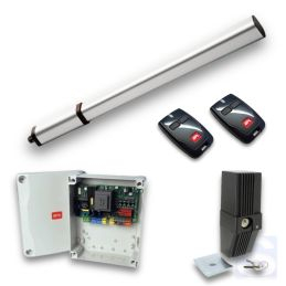 Kit batiente BFT Lux LR, equipo hidráulico, capacidad hojas hasta 4 mts, 350 kg, 300 aperturas x día, apertura 90º en 33 segundo