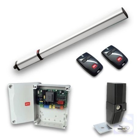 Kit batiente BFT Lux LR, equipo hidráulico, capacidad hojas hasta 4 mts, 350 kg, 300 aperturas x día, apertura 90º en 33 segundo