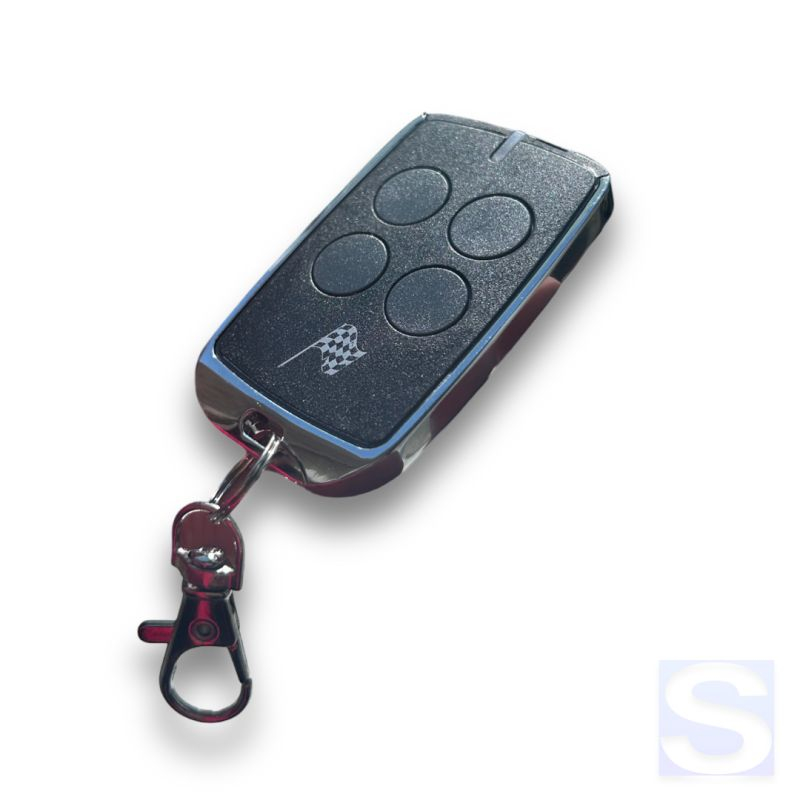 Control remoto PrimaPort de 4 canales, rolling code, programable, alcance estimado en servicio: 30 m (100 m en condiciones optim